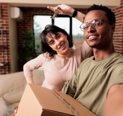 First time home buyer young couple