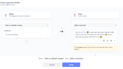 ClickUp Automation Comments Example 1