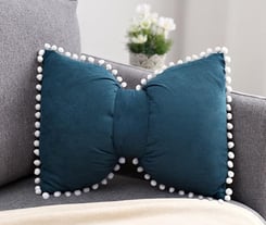 bow throw pillow cover