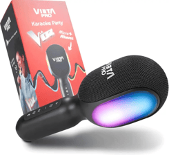 Vieta Pro Micrófono Inalámbrico con Altavoz para Karaoke True Wireless, con efectos de luz