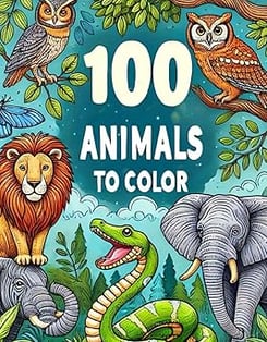 100 animales para colorear