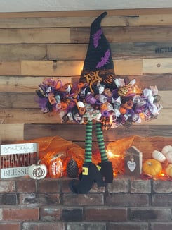 Halloween Witch Wreath