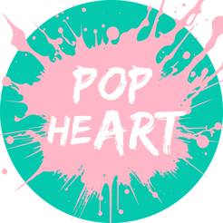 Pop heArt logo