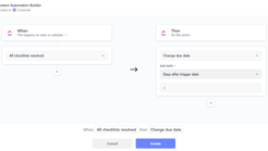 ClickUp Automation All Checklists Resolved & Due Date Example