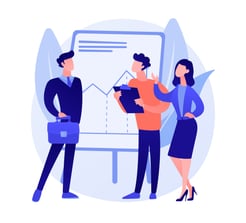 Illustration d'une discussion en entreprise