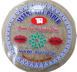 Yellow Sesame Rice Paper, Bánh tráng mè vàng UpBe Food