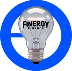 a light bulb bulb with the word finergyy finance