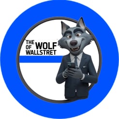 a wolf wall street wallpaper with a wolf in the middle of the image