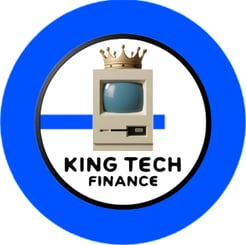 a computer monitor with a king of tech finance