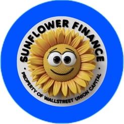 a sunflower with eyes and eyes closed, with a smiley face