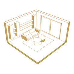 Logo d'une conception 3D