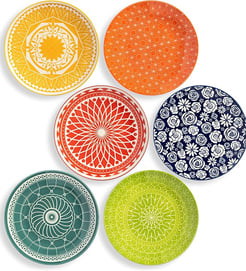 Small colorful Appetiser Snack Dessert Plates Decorative Dinnerware