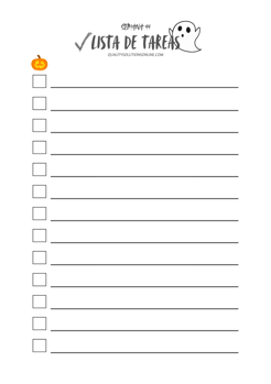 Lista de tareas para imprimir