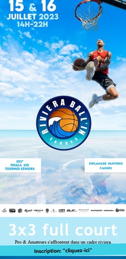 Image d'un visuel de site intenet déjà créé et sur cette image nous voyons un basketeur 