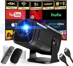 Gaimoo GM300 2025 Upgraded Proyector Portátil 1920x1080P 4K 