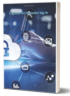Password Diary Cover Blue