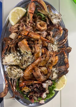 seafood mix for 4 persons , The Sunset Drift taven , by John's Guesthouse , Ksamil