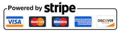 Usamos Stripe para recibir pagos a través de Visa, Mastercard, Etc.