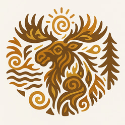 Salty Moose Lodge logo