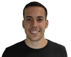 a man with a black shirt and a black shirt
