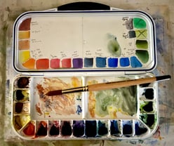 My watercolor palette