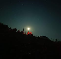 Campo osservativo di ALA: osservazioni delle "Perseidi", comunemente chiamate "stelle cadenti" .