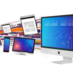 a computer monitor screen with multiple monitors and a monitor screen