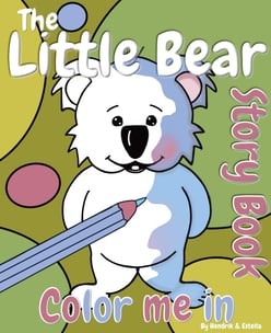 the little bear story colouring book