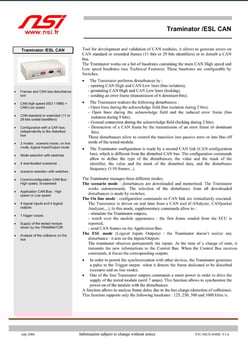 CAN TRAMINATOR I integrated and automated in our V&V Test Bench allowing 100% Test Automation