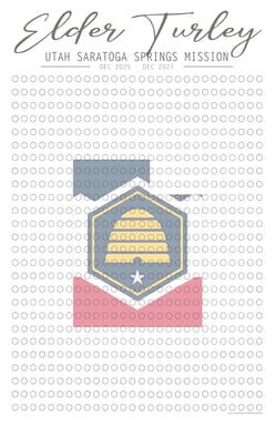 LDS missionary countdown calendar tracking elder male missionary