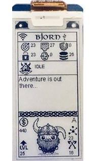 Bjorn displayed on a RPi zero with E-Ink display