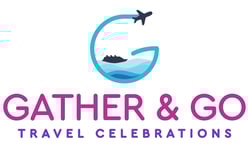Gather & Go Travel Celebrations Logo - A fun and celebratory way to celebrate life's biggest moments