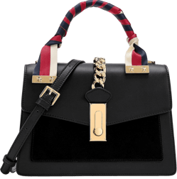 Minimalist black crossbody bag with gold chain – practical and stylish Amazon pick