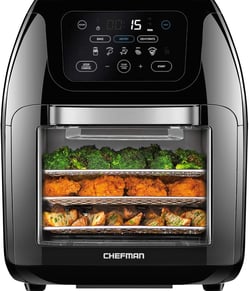Smart touchscreen air fryer for faster, healthier cooking with less oil and perfect crisp results.