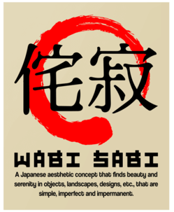 image describes Japanese concept wabi sabi