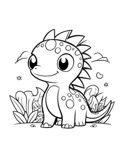 coloriage dinosaure