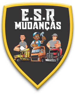 Imagem com logotipo da empresa ESR Mudanças