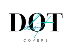 Dot Covers black and teal logo