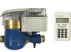 Meteran air prabayar tipe CA568S DN15-2 Split type Brass body Prepaid Water Meter WH8 Store