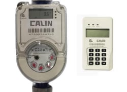 Meteran air prabayar tipe CA568S-2 DN25 Split type Brass body Prepaid Water Meter WH8 Store