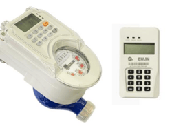 Meteran air prabayar tipe CA568S DN25 Split type Brass body Prepaid Water Meter WH8 Store