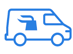 a van with a chimney cap on it