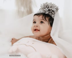 Cute baby posing at Vidaychandra Photostudio.