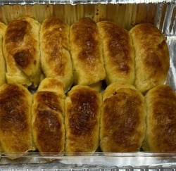 Homemade dinner rolls.