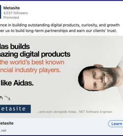 Metasite employee advocacy example