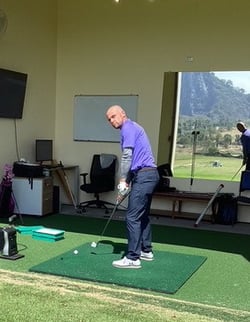Daniel Crawford teaching pro at Chee Chan golf resort