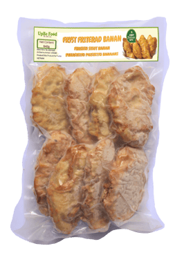 frozen baked fried banana cake UPBE FOOD bánh chuối chiên nướng đông lạnh