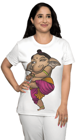 Lady-Wearing- Ganesha