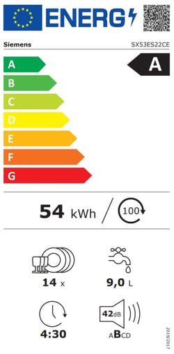 Energielevel vom Siemens SX53ES22CE