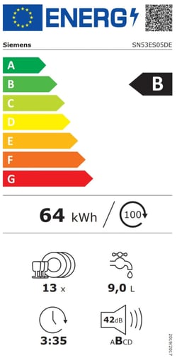 Energielevel vom Siemens SN53ES05DE